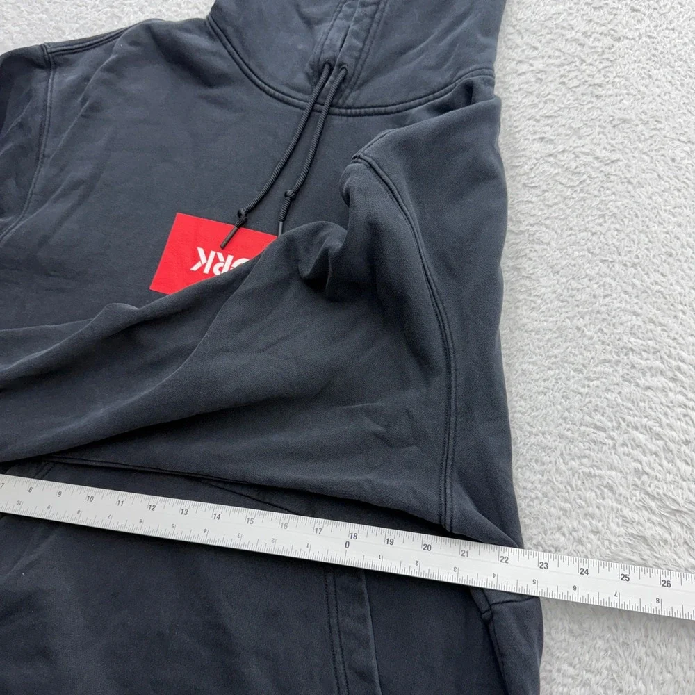 Jordan Mens New York Box Logo Hoodie Black Jumpman NYC Pullover Large AH5521-010